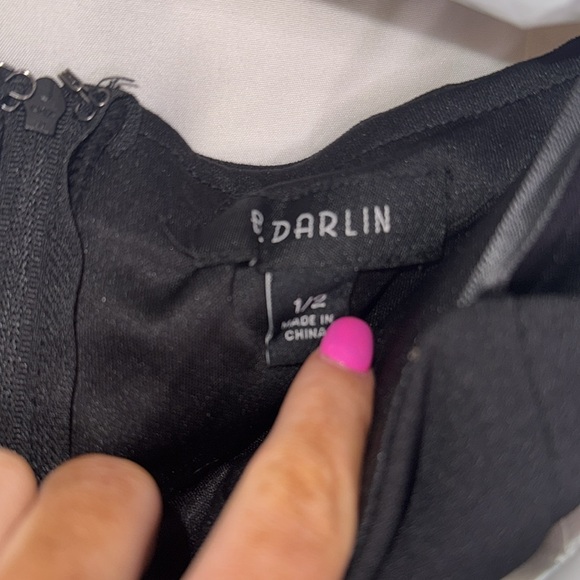 Macy's B-Darlin Juniors' Bow-Front Strapless Mini Dress - Size 1/2 - Picture 5 of 7